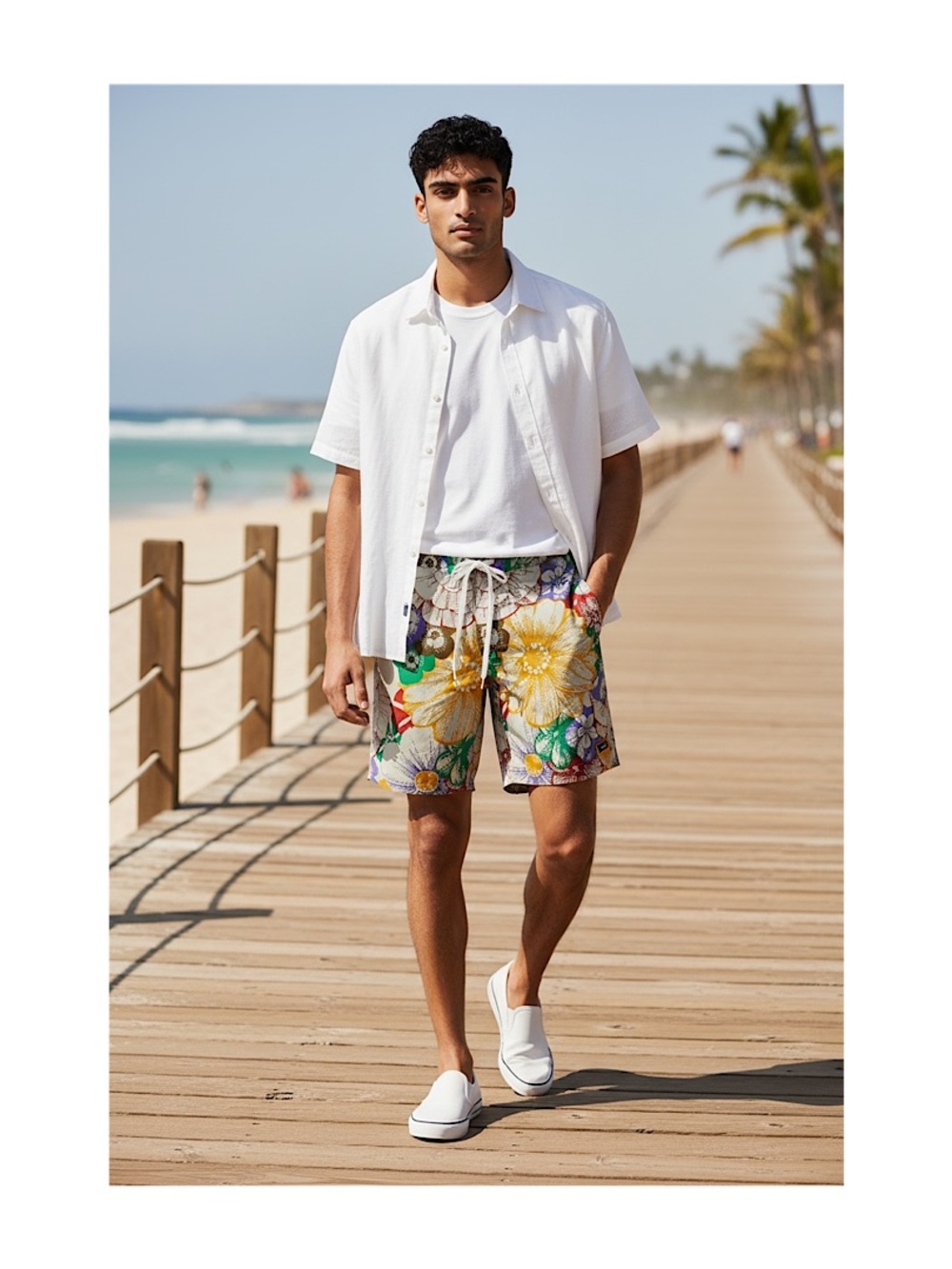 Stussy Men's Floral Swim Shorts, NWOT, 28